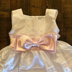 Kid’s - Marmellata 12M White Dress w/Pink Bow
